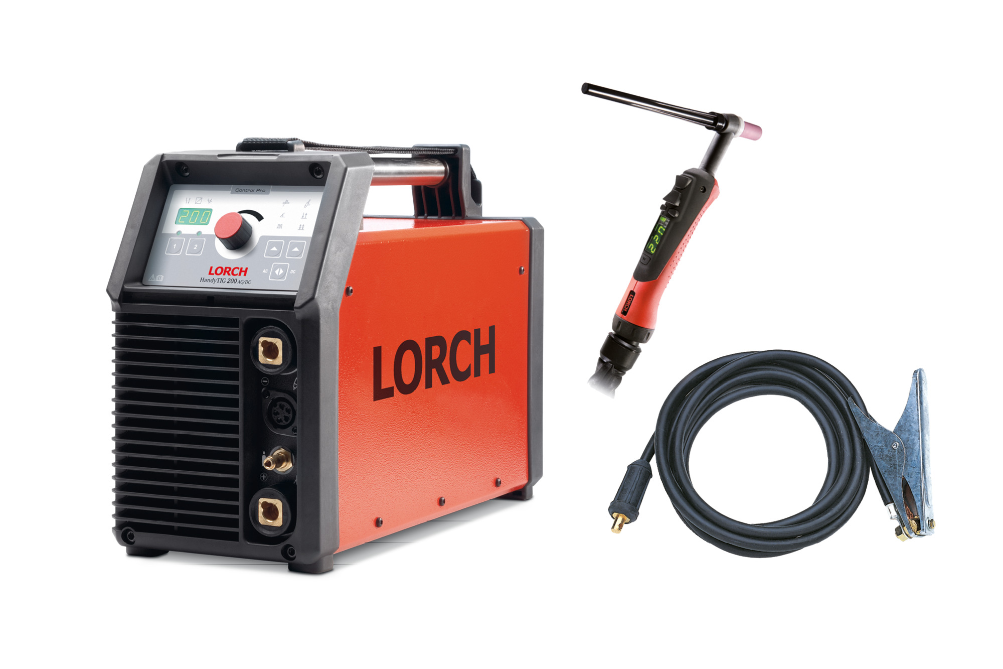 HandyTIG 200 AC/DC für die Werkstatt mit Powermaster-Brenner