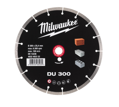Milwaukee Diamanttrennscheibe DU 300 mm Universal Milwaukee Diamanttrennscheibe DU 300 mm Universal