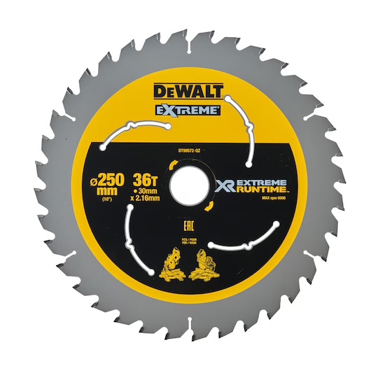 Dewalt DT99572-QZ Extreme Runtime Kreissaegeblatt XR stat. 250/30mm