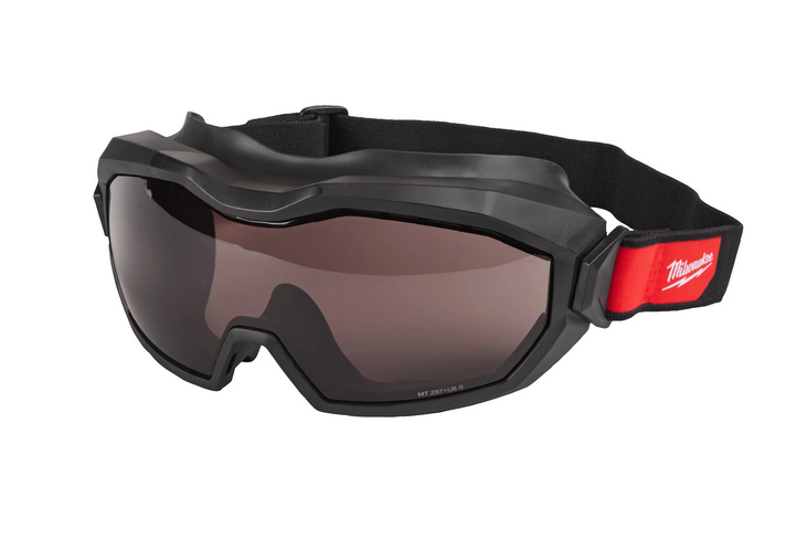 Milwaukee Hoch-Profil-Vollsichtschutzbrille belüftet getönt