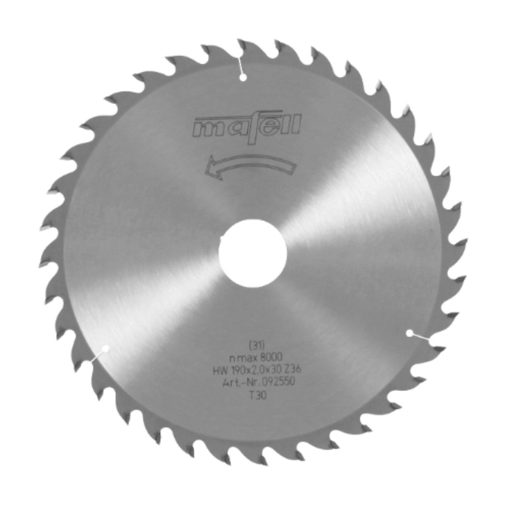Mafell HM-Sägeblatt 190x1,2/2,0x30 Z36, WZ Mafell HM-Sägeblatt 190x1,2/2,0x30 Z36, WZ