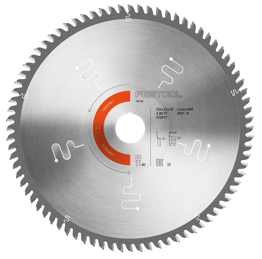 Festool Spezial-Sägeblatt 254x2,4x30 TF80 L Festool Spezial-Sägeblatt 254x2,4x30 TF80 L