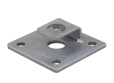 9ahSjXPDeGITqU Pitzl 5-Lochplatte M24 100x100x6 ZiNiP mit Sicherungslasche