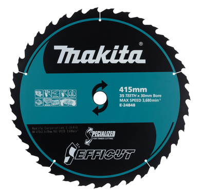 Makita Kreissägeblatt 415x30x35Z Efficut 23° Zahnwinkel • Holz für Akku-Handkreissägen
