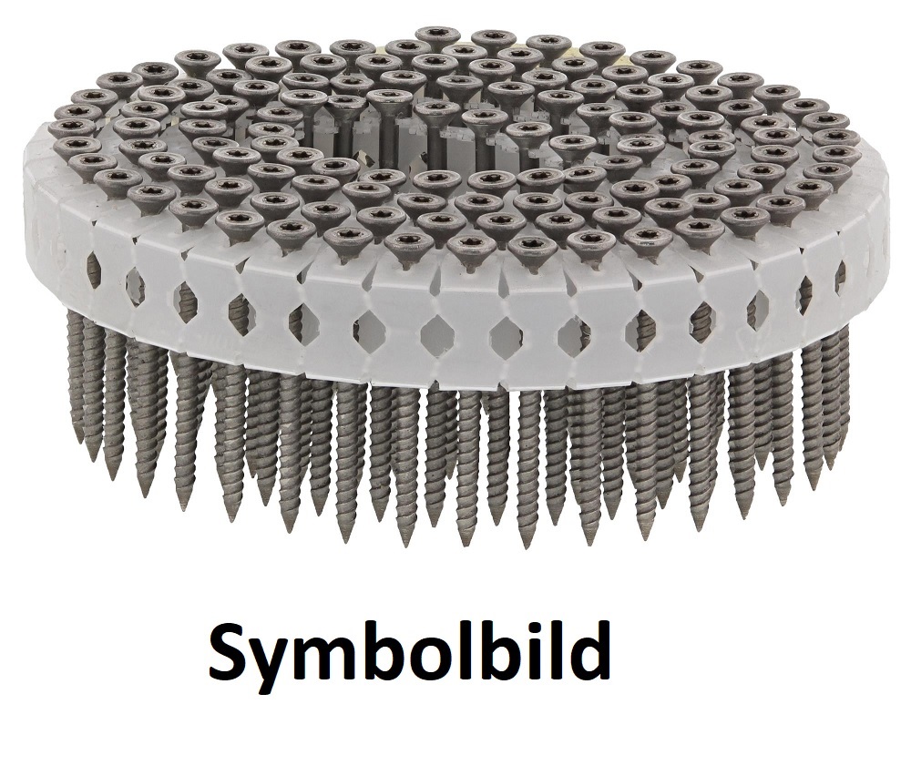Nagelschrauben ø2,5/2,8x40mm  0° GN-Tape, galvanisiert 12µm + Fuel Cell