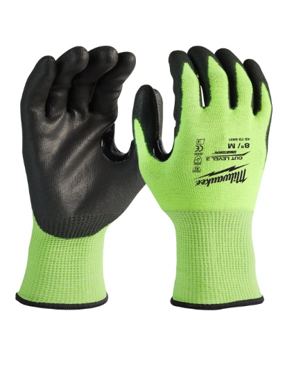 Milwaukee Hi-Vis Schnittschutzhandschuhe Klasse 3 12er Pack