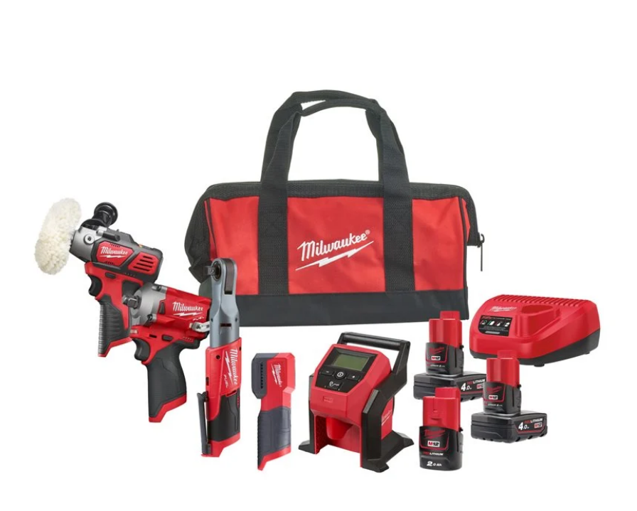 Milwaukee Werkzeug-Set M12FPP5A-423B mit Tasche Milwaukee Werkzeug-Set M12FPP5A-423B mit Tasche