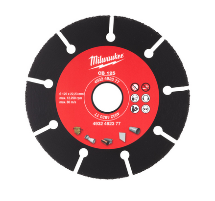 Milwaukee HM-Trennscheibe 125 mm für Holz, Kunststoff, Gipskarton Milwaukee HM-Trennscheibe 125 mm für Holz, Kunststoff, Gipskarton