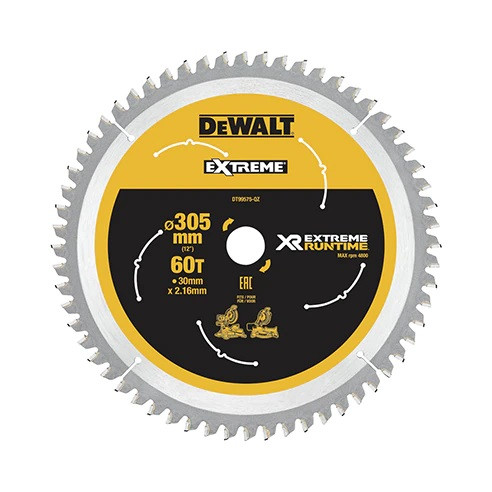 DeWalt XR Extreme Runtime Kreissägeblatt Akku DT99575 305/30mm 60WZ/FZ