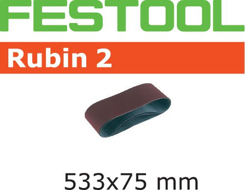 Festool Schleifband L533X 75-P150 RU2/10 Rubin 2