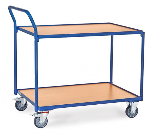 Fetra leichter Tischwagen mit 2 Böden im Rahmen liegend und einer Ladefläche von 1.000 x 700 mm 2744