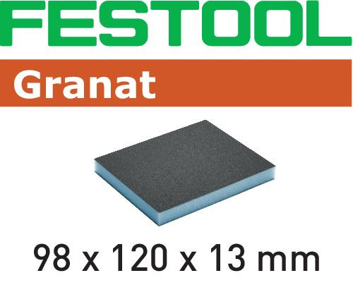 Festool Schleifschwamm 98x120x13 60 GR/6 Granat