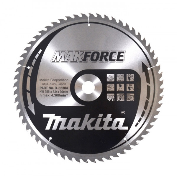 Makita MAKFORCE Sägeb. 355x30x60Z B-32384