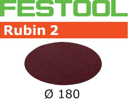 Festool Schleifscheibe STF D180/0 P100 RU2/50 Rubin 2