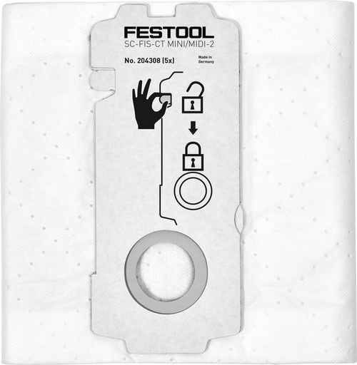Festool SELFCLEAN Filtersack SC-FIS-CT MINI/MIDI-2/5