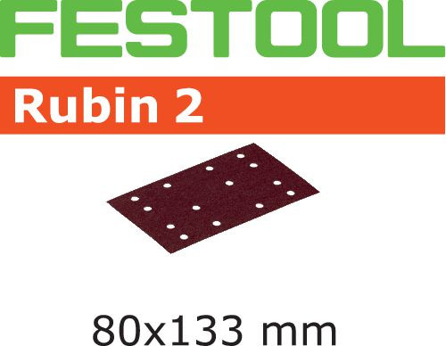 Festool Schleifstreifen STF 80X133 P80 RU2/50 Rubin 2